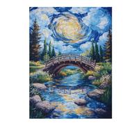 52x38cm/1000pcs Jigsaw Puzzles for Teenagerss Jigsaw Whirlwind Bridge Jigsaw Puzzle Toy Wall Decor Wall Art Unique Birthday And Gifts 52x38cm/1000pcs