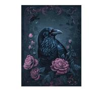 52x38cm/1000pcs Jigsaw Puzzles for Teenagerss Night Crow Jigsaws for Adults Toy Wall Decor Difficult Hard Help The Brain Exercise 52x38cm/1000pcs
