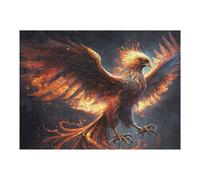 52x38cm/1000pcs Jigsaw Puzzles for Teenagerss Phoenix Rising Mythical Firebird Artwork -1 Jigsaw Puzzle Toy Wall Decor Difficult Hard Unique Birthday And Xmas Gifts 52x38cm/1000pcs