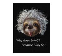 52x38cm/1000pcs Jigsaw Puzzles for Teenagerss Professor Sloth Jigsaw for Adults Fun Games A Work of Art Christmas Birthday Gifts 52x38cm/1000pcs