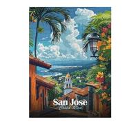 52x38cm/1000pcs Jigsaw Puzzles for Teenagerss San Jose, Costa Rica Teenagers Puzzles Relax Games Perfect Decoration Stress Reduction Gifts 52x38cm/1000pcs