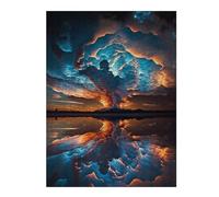 52x38cm/1000pcs Jigsaw Puzzles for Teenagerss Sunset Beach Storm Teenagers Puzzles Relax Games Perfect Decoration Christmas Birthday Gifts 52x38cm/1000pcs