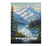 52x38cm/1000pcs Jigsaw Puzzles for Teenagerss Wrangell-St. Elias National Park Alaska Puzzles for Adults Family Games Analysis And Logic Challenging Game Gifts 52x38cm/1000pcs