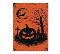 52x38cm/1000pcs Jigsaw Puzzles- Halloween Night Pumpkin And Bats Jigsaws for Adults Brain Teaser Game Precision Cutting Deal As Gifts for The Whole Family 52x38cm/1000pcs