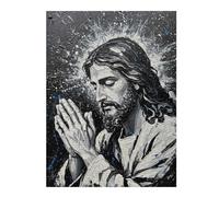 52x38cm/1000pcs Jigsaw Puzzles- Jesus Christ in Prayer Painting Jigsaws for Adults Brain Teaser Game Precision Cutting Deal As Gifts for The Whole Family 52x38cm/1000pcs
