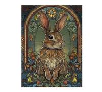 52x38cm/1000pcs Jigsaw Puzzles- Rabbit Jigsaws for Adults Brain Teaser Game Precision Cutting Deal As Gifts for The Whole Family 52x38cm/1000pcs