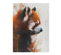 52x38cm/1000pcs Jigsaw Puzzles- Red Panda Painting Jigsaws for Adults Brain Teaser Game Precision Cutting Deal As Gifts for The Whole Family 52x38cm/1000pcs