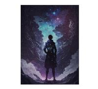 52x38cm/1000pcs Jigsaw Puzzles- Silhouette of A Cosmic God Jigsaws for Adults Brain Teaser Game Precision Cutting Deal As Gifts for The Whole Family 52x38cm/1000pcs