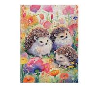 52x38cm/1000pcs Jigsaw Puzzles- Whimsical Hedgehog Jigsaws for Adults Brain Teaser Game Precision Cutting Deal As Gifts for The Whole Family 52x38cm/1000pcs