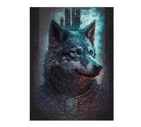 52x38cm/1000pcs Jigsaw Puzzles Wolf Enchanted World Puzzle for Adults Relaxing Games Precision Cutting Unique Birthday And Xmas Gifts 52x38cm/1000pcs