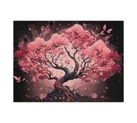 52x38cm/1000pcs Jigsaws Adults Puzzles Cherry Blossom Fantasy Tree Artwork Adult Puzzles DIY Toys But Fun And Humorous Unique Gifts for Birthday And Christmas 52x38cm/1000pcs