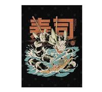 52x38cm/1000pcs Jigsaws Adults Puzzles Gifts Cucumber Sushi Dragon Bl Jigsaw Puzzle Hands-on Game Presents for Women Gifts for Friends And Family 52x38cm/1000pcs