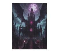52x38cm/1000pcs Jigsaws Adults Puzzles Gothic Castle with Wings Adult Jigsaw Puzzle Relax Games Difficult Challenge Birthday And Unique Gifts 52x38cm/1000pcs