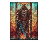 52x38cm/1000pcs Jigsaws Adults Puzzles Soldier with Sword 6 Adult Jigsaw Puzzle Relax Games Difficult Challenge Birthday And Unique Gifts 52x38cm/1000pcs