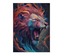 52x38cm/1000pcs Jigsaws Adults Puzzles The Roaring Lion Adult Jigsaw Puzzle Relax Games Difficult Challenge Birthday And Unique Gifts 52x38cm/1000pcs