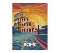 52x38cm/1000pcs Jigsaws for Adults Puzzle Colosseum at Sunset Teenagers Puzzles Brain Teaser Game Analysis And Logic Gifts for Friends And Family 52x38cm/1000pcs