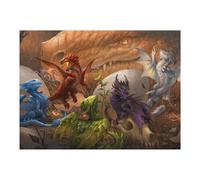 `52x38cm/1000pcs Jigsaws for Adults Puzzle Dragons Emerging from Eggs Adult Jigsaw Puzzle Toy Wall Decor Wall Art Challenging To Complete 52x38cm/1000pcs
