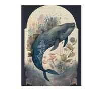 52x38cm/1000pcs Jigsaws for Adults Puzzle Innocent Whale Puzzle for Adults Anti-Stress Toys A Work of Art Challenging To Complete 52x38cm/1000pcs