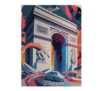 52x38cm/1000pcs Jigsaws for Adults Puzzle Paris Arc De Triomphe 1 Teenagers Puzzles Brain Teaser Game Analysis And Logic Gifts for Friends And Family 52x38cm/1000pcs