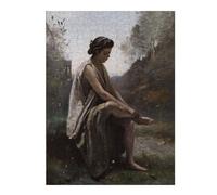 52x38cm/1000pcs Jigsaws for Adults Puzzle The Wounded Eurydice Adult Jigsaw Puzzle Relaxing Games Wall Decoration Gifts for Friends And Family 52x38cm/1000pcs