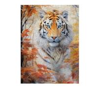 52x38cm/1000pcs Jigsaws for Adults Puzzle Tiger Animal Art Teenagers Puzzles Brain Teaser Game Analysis And Logic Gifts for Friends And Family 52x38cm/1000pcs