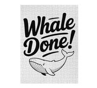 52x38cm/1000pcs Jigsaws for Adults Puzzle Whale Done! Pun Illustration Jigsaw for Adults Toy Wall Decor Hand Speed Race Gifts for Friends And Family 52x38cm/1000pcs