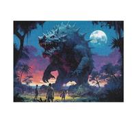 52x38cm/1000pcs Jigsaws for Teenagerss Giant Monster in The Jungle Jigsaw Puzzle Relaxing Games Difficult Challenge Challenging To Complete 52x38cm/1000pcs