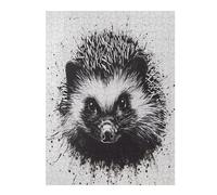52x38cm/1000pcs Jigsaws for Teenagerss Hedgehog Handdrawn Jigsaws for Adults Toy Wall Decor Home Decoration Challenging To Complete 52x38cm/1000pcs
