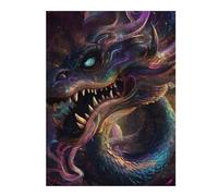 52x38cm/1000pcs Jigsaws for Teenagerss Hypnotic Space Dragon Puzzle for Adults Fun Games Staycation Kill Time Challenging To Complete 52x38cm/1000pcs