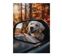 52x38cm/1000pcs Jigsaws for Teenagerss Puzzle Golden Retriever Side Mirror View Puzzle for Adults Anti-Stress Toys Birthday Present for Is Ideal As A Gift 52x38cm/1000pcs