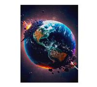 52x38cm/1000pcs Jigsaws for Teenagerss Puzzle Planetary Transformation Earth's Dynamic Layers Revealed Puzzle for Adults Hands-on Game Difficult Hard Parent-child Interaction 52x38cm/1000pcs
