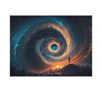 52x38cm/1000pcs Jigsaws for Teenagerss Puzzle Stellar Vortex Cosmic Journey Puzzle for Adults Hands-on Game Difficult Hard Parent-child Interaction 52x38cm/1000pcs