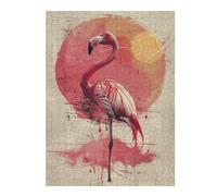 52x38cm/1000pcs Jigsaws for Teenagerss Puzzle Watercolor Flamingo Puzzle for Adults Hands-on Game Difficult Hard Parent-child Interaction 52x38cm/1000pcs