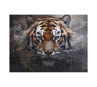 52x38cm/1000pcs Jigsaws for Teenagerss Puzzle Wild Tiger Portrait Artwork -1 Puzzle for Adults Hands-on Game Difficult Hard Parent-child Interaction 52x38cm/1000pcs