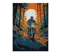 52x38cm/1000pcs Jigsaws Forest Rides Puzzles for Adults Anti-Stress Toys Pattern Assembly Deal As Gifts for The Whole Family 52x38cm/1000pcs