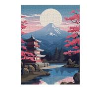 52x38cm/1000pcs Jigsaws Japanese Temple Landscape Puzzles for Adults Anti-Stress Toys Pattern Assembly Deal As Gifts for The Whole Family 52x38cm/1000pcs