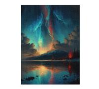 52x38cm/1000pcs Jigsaws Lightning from The Heavens Puzzles for Adults Anti-Stress Toys Pattern Assembly Deal As Gifts for The Whole Family 52x38cm/1000pcs