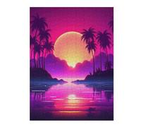 52x38cm/1000pcs Jigsaws Luminous Beach Resonance Puzzles for Adults Anti-Stress Toys Pattern Assembly Deal As Gifts for The Whole Family 52x38cm/1000pcs