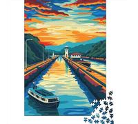 52x38cm/1000pcs, Paper Puzzle, 1000 Pieces, Panama Canal | For a puzzle gift at Christmas, this adult jigsaw puzzle with 1000 pieces offers for the Christmas break.