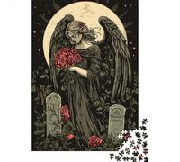 52x38cm/1000pcs, Picture Puzzle, 1000 Pieces, Gothic Angel of Sorrow