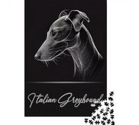 52x38cm/1000pcs, Picture Puzzle, 1000 Pieces, Italian Greyhound