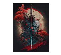 52x38cm/1000pcs Puzzle For Adults Deadly Blade Puzzle for Adults Relaxing Games Staycation Kill Time Unique Birthday And Gifts 52x38cm/1000pcs