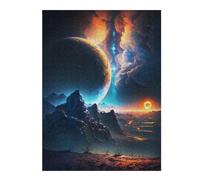 52x38cm/1000pcs Puzzle For Adults Ethereal Twilight Peaks Puzzle for Adults Relaxing Games Staycation Kill Time Unique Birthday And Gifts 52x38cm/1000pcs