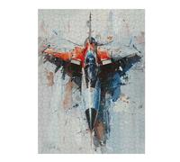 52x38cm/1000pcs Puzzle For Adults Fighter Jet Painting Jigsaw for Adults Hands-on Game A Work of Art Deal As Gifts for The Whole Family 52x38cm/1000pcs