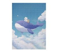 52x38cm/1000pcs Puzzle For Adults Whale Bears Sky Adventure Jigsaw for Adults Hands-on Game A Work of Art Deal As Gifts for The Whole Family 52x38cm/1000pcs