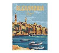 52x38cm/1000pcs Puzzles for Adults Alexandria Egypt Teenagers Puzzles Hands-on Game Enhance Memory Unique Gifts for Birthday And Christmas 52x38cm/1000pcs
