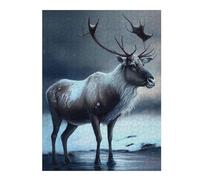 52x38cm/1000pcs Puzzles for Adults Arctic Reindeer Teenagers Puzzles Hands-on Game Enhance Memory Unique Gifts for Birthday And Christmas 52x38cm/1000pcs