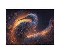 52x38cm/1000pcs Puzzles for Adults Enchanted Feathered Serpent Jigsaws for Adults Relaxing Games Presents for Women Unique Gifts for Birthday And Christmas 52x38cm/1000pcs