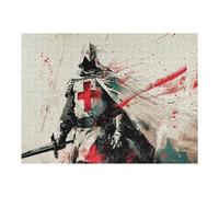 52x38cm/1000pcs Puzzles for Adults Holy Warriors Rising Puzzle for Adults Hands-on Game A Work of Art Unique Gifts for Birthday And Christmas 52x38cm/1000pcs