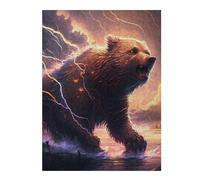 52x38cm/1000pcs Puzzles for Adults Thundering Beast Epic Wildlife Artwork Puzzle for Adults Hands-on Game A Work of Art Unique Gifts for Birthday And Christmas 52x38cm/1000pcs